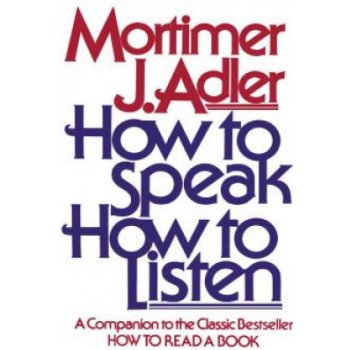 How to Speak How to Listen Adler Mortimer J.Paperback