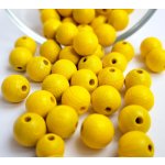 Detoa dřevěné korálky žluté 10 mm 10 ks – Hledejceny.cz