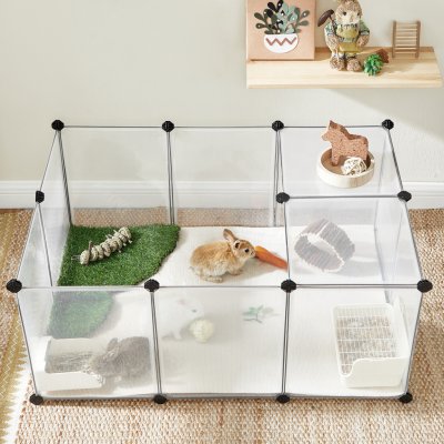 FEANDREA Ohrádka pro drobné hlodavce 125 x 63 x 42 cm – Zboží Dáma