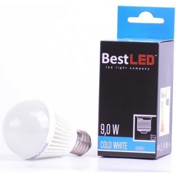 Best-Led žárovka E27, 240V, 9W, 780lm-900lm, 6000K