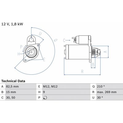 Startér BOSCH 0 986 016 240 – Sleviste.cz