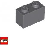 LEGO® 3004 Kostka 1x2 Tmavě-Šedá – Zbozi.Blesk.cz