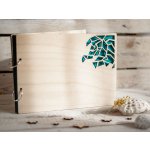 Dřevěné album Střípky Barva: Tyrkysová, Formát: A5 (599 Kč), Barva listů: Bílá – Hledejceny.cz