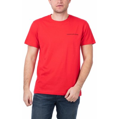 Calvin Klein pánské tričko BACK MONOGRAM červené
