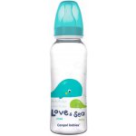 Canpol babies láhev s potiskem Love & Sea tyrkysová 250 ml – Zbozi.Blesk.cz