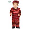 Dětský karnevalový kostým Malý vězeňčervený12 roky