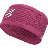 Čelenka Compressport headband ON/OFF Univerzální Deco Rose