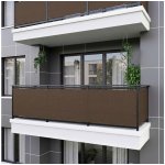 MyBestHome balkonová zástěna Oslo 0,9 x 6 m hnědá – HobbyKompas.cz