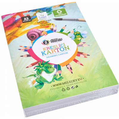 Kreslící recyklovaný karton bílý A3/180g/200 listů – Zbozi.Blesk.cz