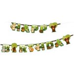 Girlanda papírová lesní zvířátka Happy Birthday 210x16cm Party Pal – Zboží Dáma
