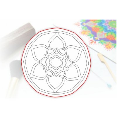 Radost v písku Šablona na pískování výřez mandalka 21 – Hledejceny.cz