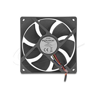 Delock Axial Fan 24 V DC 92 x 92 x 25 mm Black 67302 – Hledejceny.cz