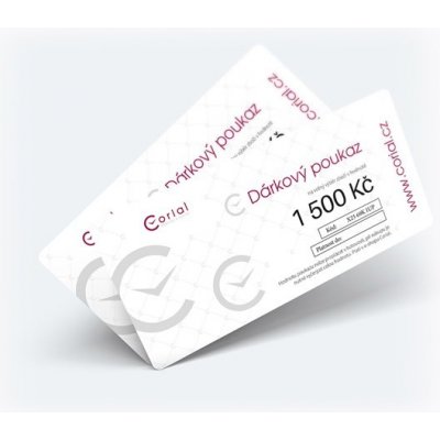 Dárkový poukaz Corial 1500 Kč - elektronický na e-mail – Sleviste.cz