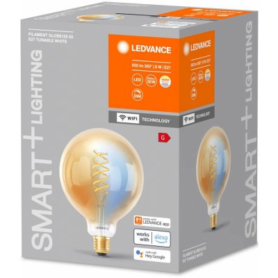 Ledvance SMART+ WiFi E27 8W LED G125 zlatá 822-850 – Hledejceny.cz