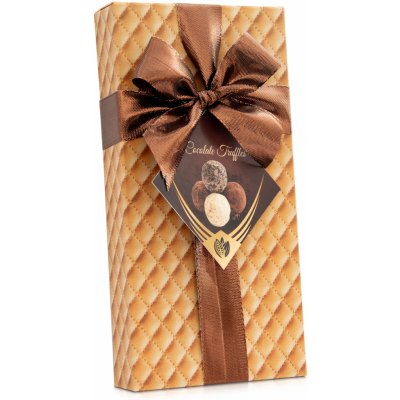 Selllot Výběr čokoládových truffles - leather box s mašlí 100 g – Zbozi.Blesk.cz