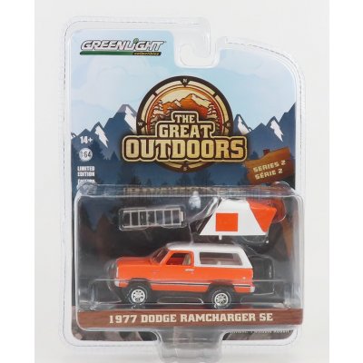 Greenlight Dodge Ramcharger Se 1977 The Great Outdoors Oranžová Bílá 1:64 – Zbozi.Blesk.cz