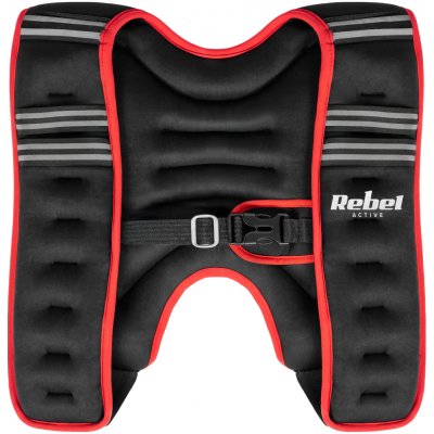 Rebel RBA-2527-5 Neoprenová zátěžová vesta 5 kg, černo-červená – Hledejceny.cz