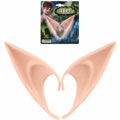 Uši/ucho elfí 2ks latex 12cm na kartě – Hledejceny.cz