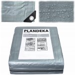 Gardlov 24652 Krycí plachta krycí s kovovými oky 120g/m2, 3 x 4 m, stříbrná – Zboží Dáma