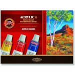 Koh-i-noor souprava akrylových barev 6x16 ml – Zboží Mobilmania