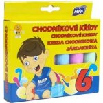 MFP Křídy M chodníkové kulaté 6ks mix barev krabička – Sleviste.cz