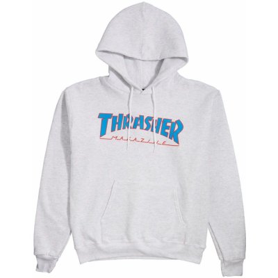 THRASHER OUTLINED HOODIE Ash Gray