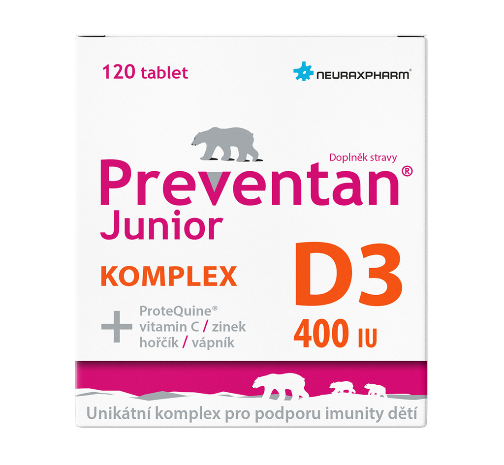 Preventan Junior Komplex D3 400IU 120 tablet