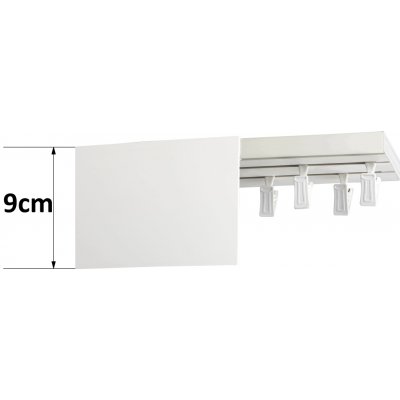 Rolmeister Stropní lišta s PVC krytem 9 cm Bílá Stropní dvojitá 120 cm – Sleviste.cz