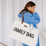 Childhome Cestovní taška Family Bag Teddy Off White – Zboží Dáma