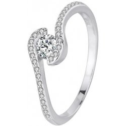 Royal Fashion stříbrný rhodiovaný prsten Třpytivé propojení HA YJJZ020 SILVER