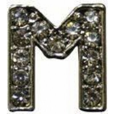 HKM Písmenko M na čelenky stříbrné – Zboží Dáma