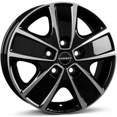 Borbet CWG 6x16 5x118 ET68 black polished | Zboží Auto