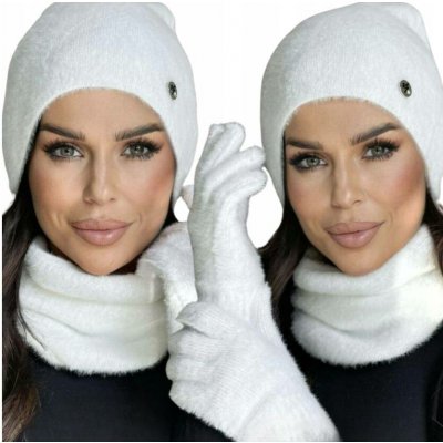 Fashionweek Dámský komplet čepice + nákrčník S3051 Bílá – Hledejceny.cz