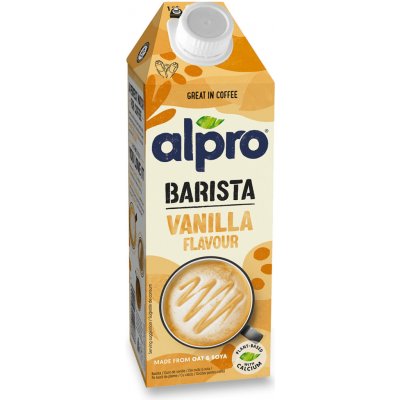 Alpro Barista Ovesno-sójový nápoj s vanilkovou příchutí 750 ml – Hledejceny.cz