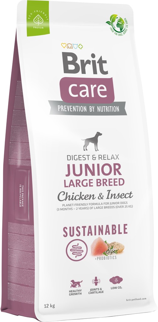 Brit Care Sustainable Junior Large Breed Chicken & Insect 12 kg