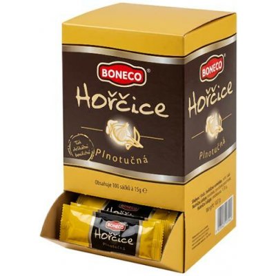 Boneco hořčice plnotučná porcovaná, 100x20g – Sleviste.cz