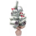 MagicHome Stromček Vianoce ozdobený prírodný 36 cm – Hledejceny.cz