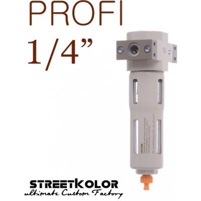 Filtr vzduchu - odkalovač KolorTech, vnitřní závit: 1/4 ", Filtrace: 5 mikronů – Zboží Mobilmania