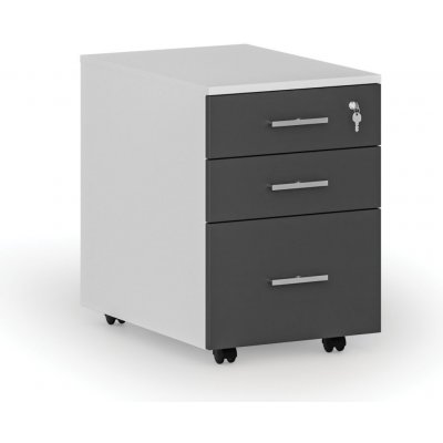 Primo White 3 zásuvky bílá + grafit – Hledejceny.cz