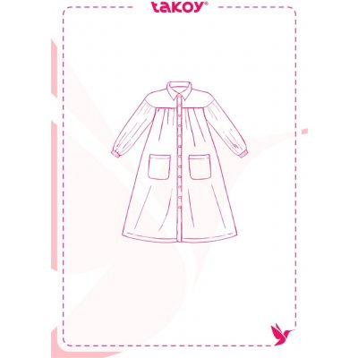 Takoy Elektronický PDF střih dámské oversize šaty z bavlny Nancy-40-46 – Hledejceny.cz