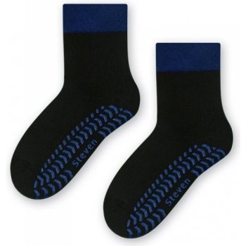Steven 038 ABS černo safírové Ponožky