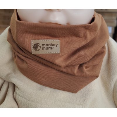 Nákrčník Monkey Mum světle hnědý – Hledejceny.cz