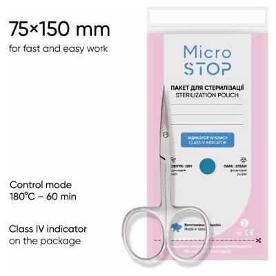 Microstop Sterilizačné-kraftové sáčky 75 x 150 mm 100 ks – Hledejceny.cz