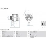 Generátor BOSCH 0 986 084 150 (0986084150)
