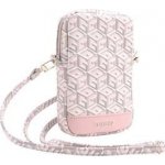 Guess PU G Cube Walltet Phone Bag Zipper růžové – Zboží Živě
