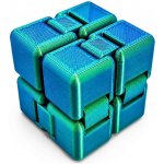 Antistresová kostka Infinity Cube Svíčkománie3D Modro zelená lesklá – Zboží Mobilmania