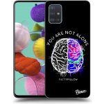 Pouzdro Picasee silikonové Samsung Galaxy A51 A515F - Brain - White čiré – Hledejceny.cz