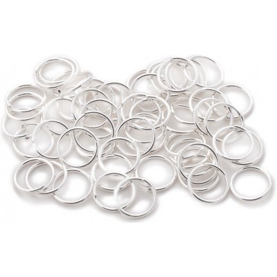 Kroužky 100ks stříbrné (12mm) – Zboží Mobilmania