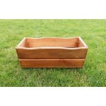 Tradgard Dřevěný květináč truhlík na květiny 44 cm hnědý – Zboží Dáma