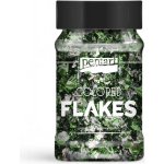 Metalické vločky do pryskyřice barevné kombinace Barva: Zeleno stříbrný mix – Sleviste.cz